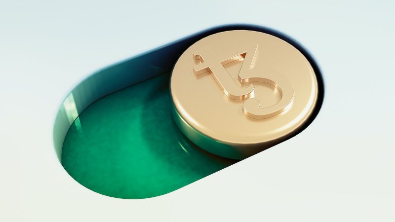a can of soda sitting on top of a green container